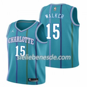 Herren NBA Charlotte Hornet Trikots Kemba Walker 15 Jordan Classic Edition Swingman